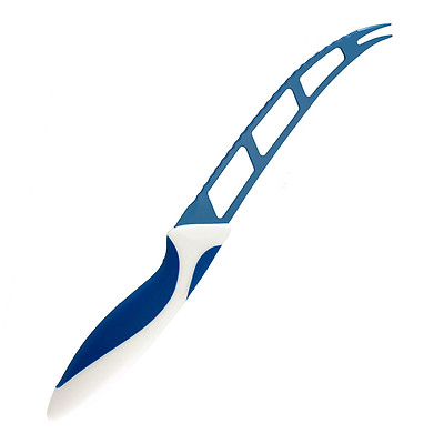 Bergner Käsemesser Blue & White 14 cm Edelstahl Keramikbeschichtung,Küchenmesser
