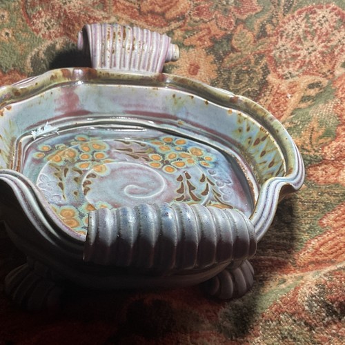 John Calver British Studio Art Pottery Hand Made Luster Glaze Keramikschale,vgc. - Bild 6 von 24