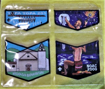 10 Boy Scout NOAC 2 Piece Patch Set Safely Show Center Loading Album Page OA O A