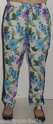 Adini Super Cute and Whimsical, Drapey Multi-Color Casual Soft Pant Size Small