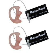 Refuelergy Two 2 RIGHT Medium Earbud Earmold for Kenwood Motorola Two-Way Radios