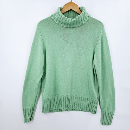 Marks And Spencer Weekend Roll Neck Jumper (Size 20) Cashmere Angora Moss Green