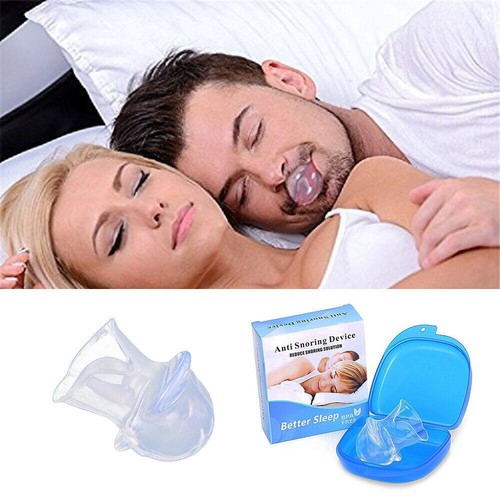 1x Schnarchstopper Zunge Anti Schnarch Gerät Mund Schnarchen Relax Apnoe Silikon - Bild 2 von 9