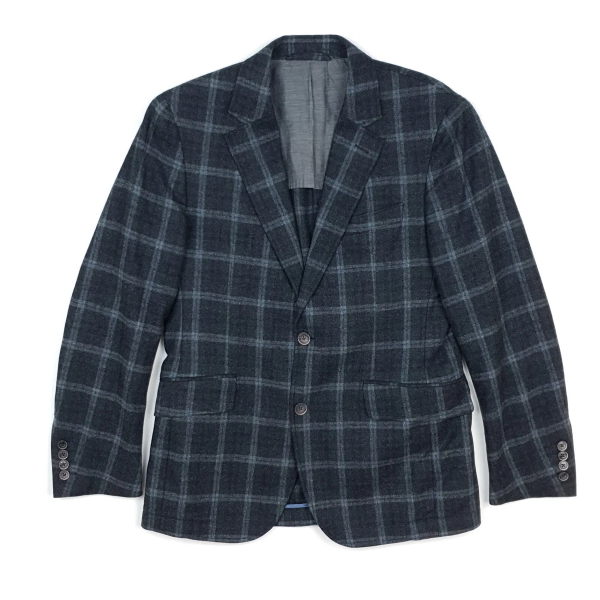 Solovedress Tuta da uomo in 3 pezzi, classica lana tweed, per matrimonio (blazer + gilet + pantaloni), Blu, XS