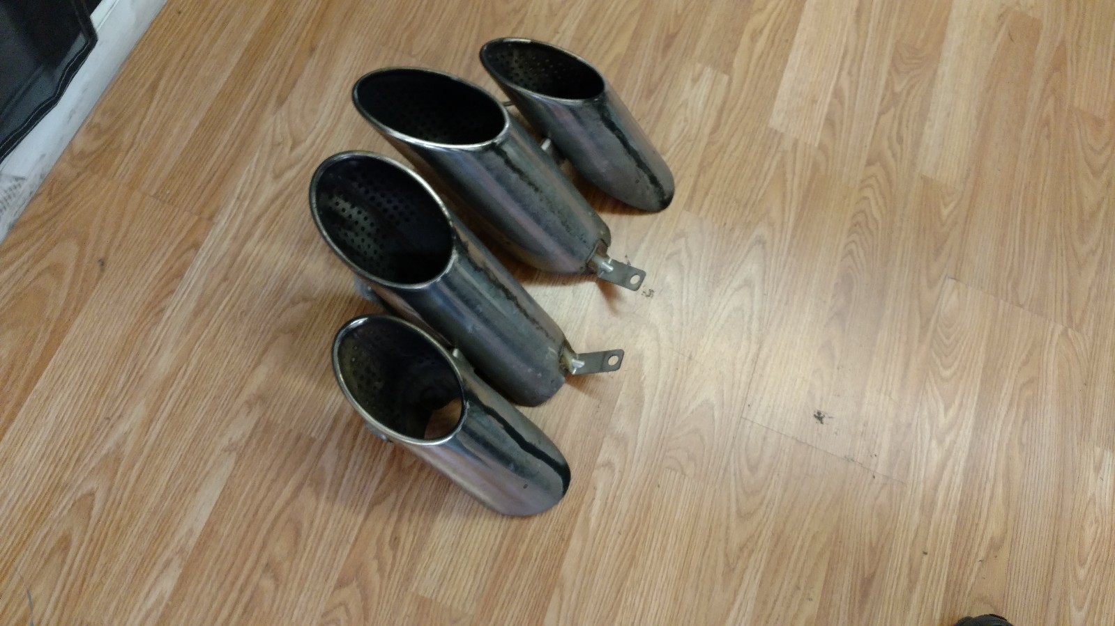 LAMBORGHINI HURACAN REAR LEFT RIGHT EXHAUST PIPE SET OEM 4T0253698E 4T0253697E