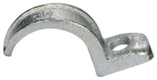 SEPCO 134, Rigid Conduit Strap, 1", 0.312" Hole, Iron, 1-Hole Click-On, 1pc