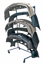 POWER-TEC MOBILE BUMPER STORAGE RACK HOLDS 6 LARGE BUMPERS!