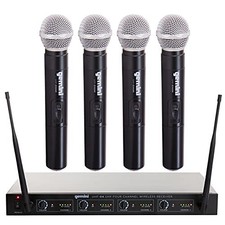 Gemini Uhf04ms1234 Quad Handheld Wireless Sys