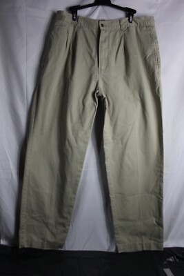 Bugle Boy Basic Pants Mens 38X32 Beige Khaki 100% Cotton