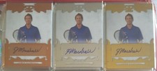 2015 Ultimate Leaf Tennis Base Auto Jason Marshall Lot of 3 Bronze/Silver/Gold