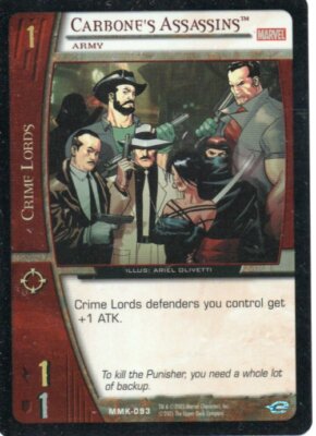 Marvel VS CCG - Marvel Knights - Carbone's Assassins #93 Foil