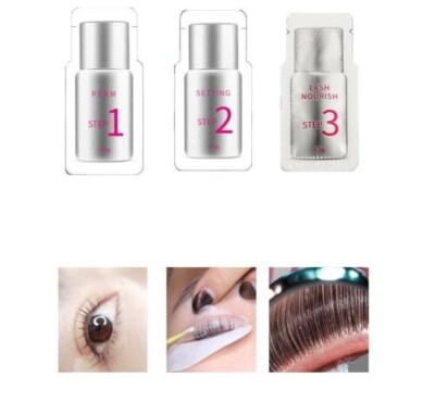 Wimpernlifting Dauerwelle Curling Fixiermittel Wimpern Lash Lift Sample Setting