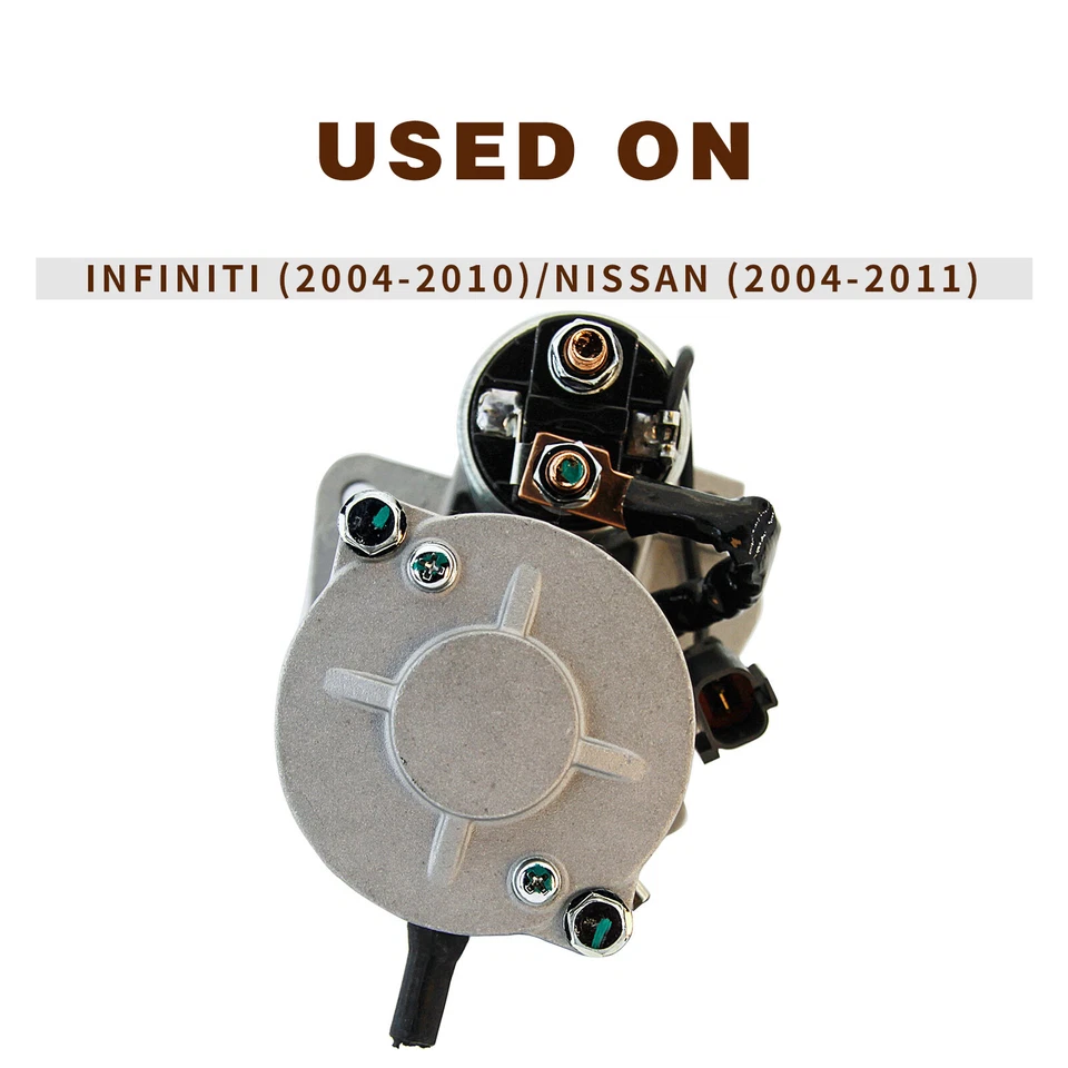Used Starter QX56 For Infiniti 2004 Nissan Titan 04-11 Armada 05-09 Pathfinder - Image 4 of 4