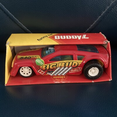 Vintage New in Box Buddy L Big Bud Funny Car Hurst Hooker 540 Red/ White Wheels