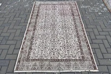 Home Decor Rugs, Turkish Rug, 4.1x6.6 ft Area Rug, Vintage Rug, Oushak Rug
