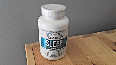 RELAXIUM Sleep Professional Strength All Natural Sleep Aid 60 Capsules Exp 11/26