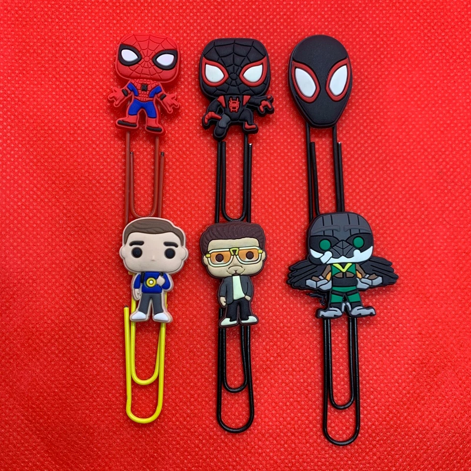 Amazing Spider-Man Bobblehead Paperclip Bookmark - Superhero Peter Parker NEW