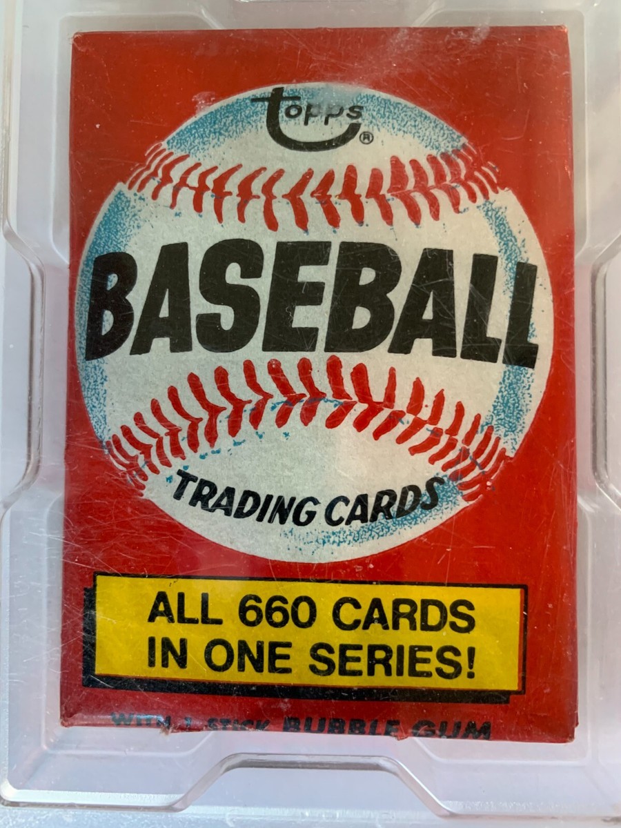 1976 Topps Baseball Unopened Wax Pack, PSA 7 , 
