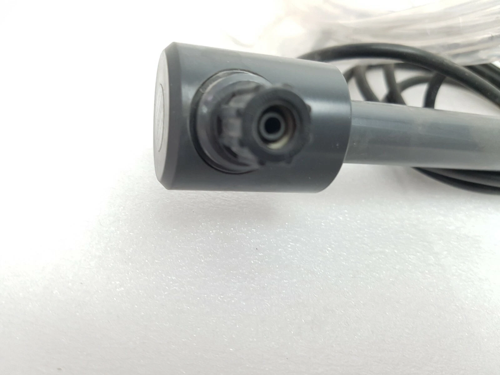 Top end of the Grundfos suction lance with tubing connector and level cable