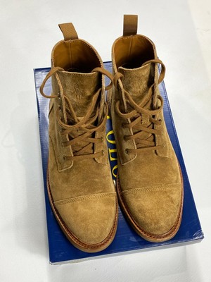 polo ralph lauren kieren suede boots in tan