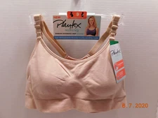 Playtex Nursing Seamless Racerback Crop Wirefree Bra Large Beige YYCEUS NWT