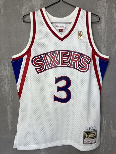 Authentic 1996 Allen Iverson Sixers 76ers Mitchell & Ness Swingman Jersey Size M