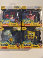 Set Of 4- 2024 Jada Metal Figs Spongebob Squarepants 2.5inch Complete Set Of 4