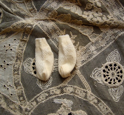 Lot Chaussures + Chaussettes Pour Poupée Ancienne – Accessoires Vintage