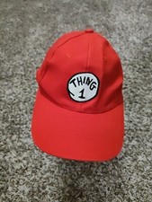 Thing 1 Universal Studios Hat Youth Boys Red Strap Back Cap Adjustable Hook Loop
