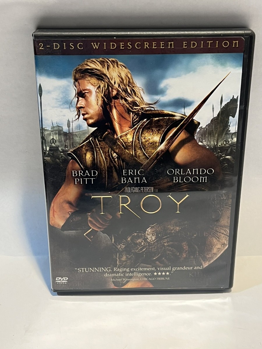 Troy (DVD, 2004, 2-Disc Set, Widescreen) Brad Pitt, Eric Bana, Orlando Bloom