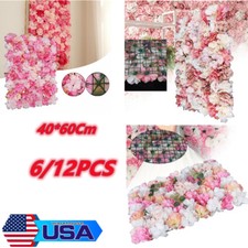Flower Wall Fake Panel Party Artificial Wedding Decor Hydrangea Flower Wall