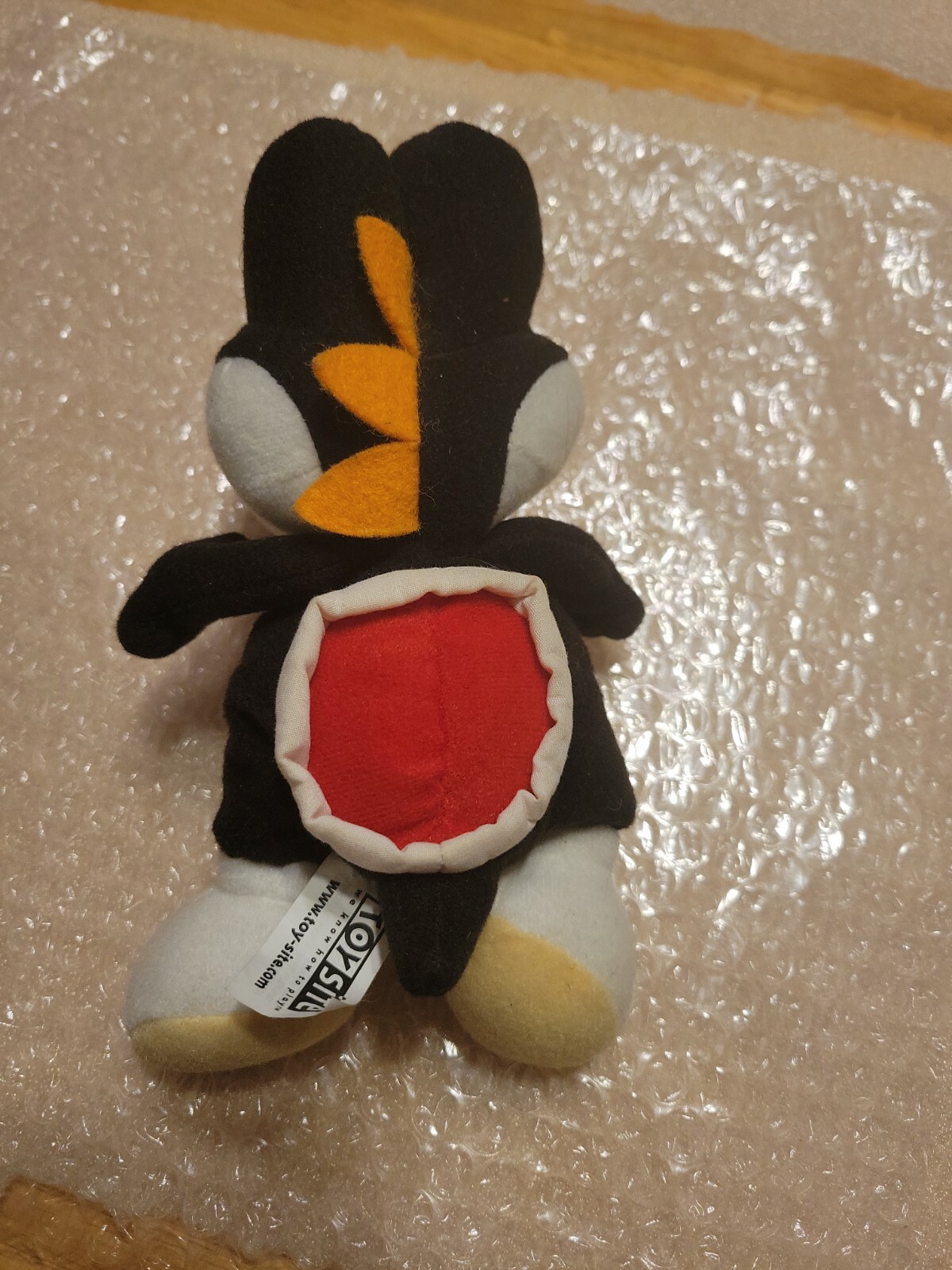 Rare 1999 Vintage Nintendo Black Yoshi Toysite Bean Bag Plush Doll w