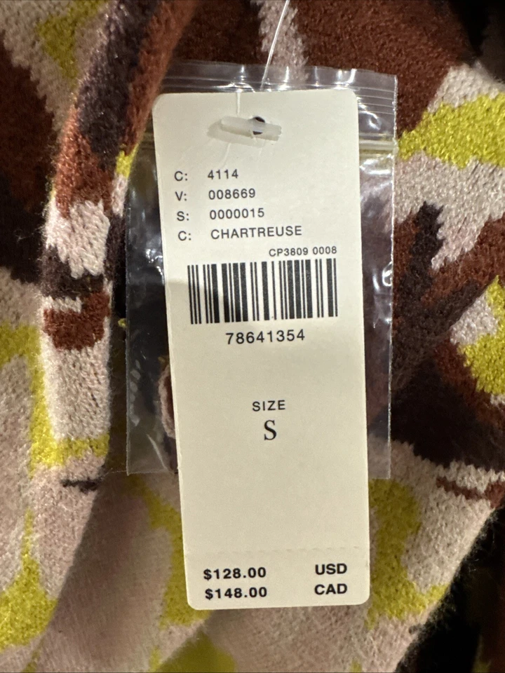 Suéter Anthropologie Beatriz Floral Cuello Simulado A651-7 Talla S Nuevo Con Etiquetas Foto 4 de 4