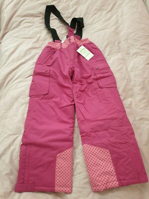 VERTBAUDET Mädchen fuchsia Skihose/Salopette, Größe: 8 Jahre (126 cm)