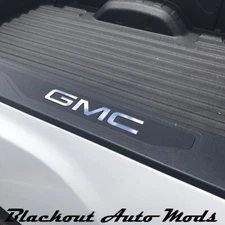 Chrome Tone Bed Rail Letter Inserts For 2019-2026 GMC Sierra 1500 Set of 2