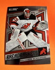 2021-22 UD Allure Breadbaskets #BB-4 Mackenzie Blackwood - New Jersey Devils