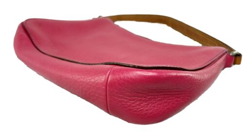 Coach Y2K Chelsea Schultertasche oder Handgelenk rosa Leder mit lila Nähten 8E96 - Bild 4 von 11