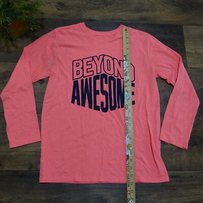Beyond Awesome Long Sleeve Pink T Shirt Girls Size XL Children's Place