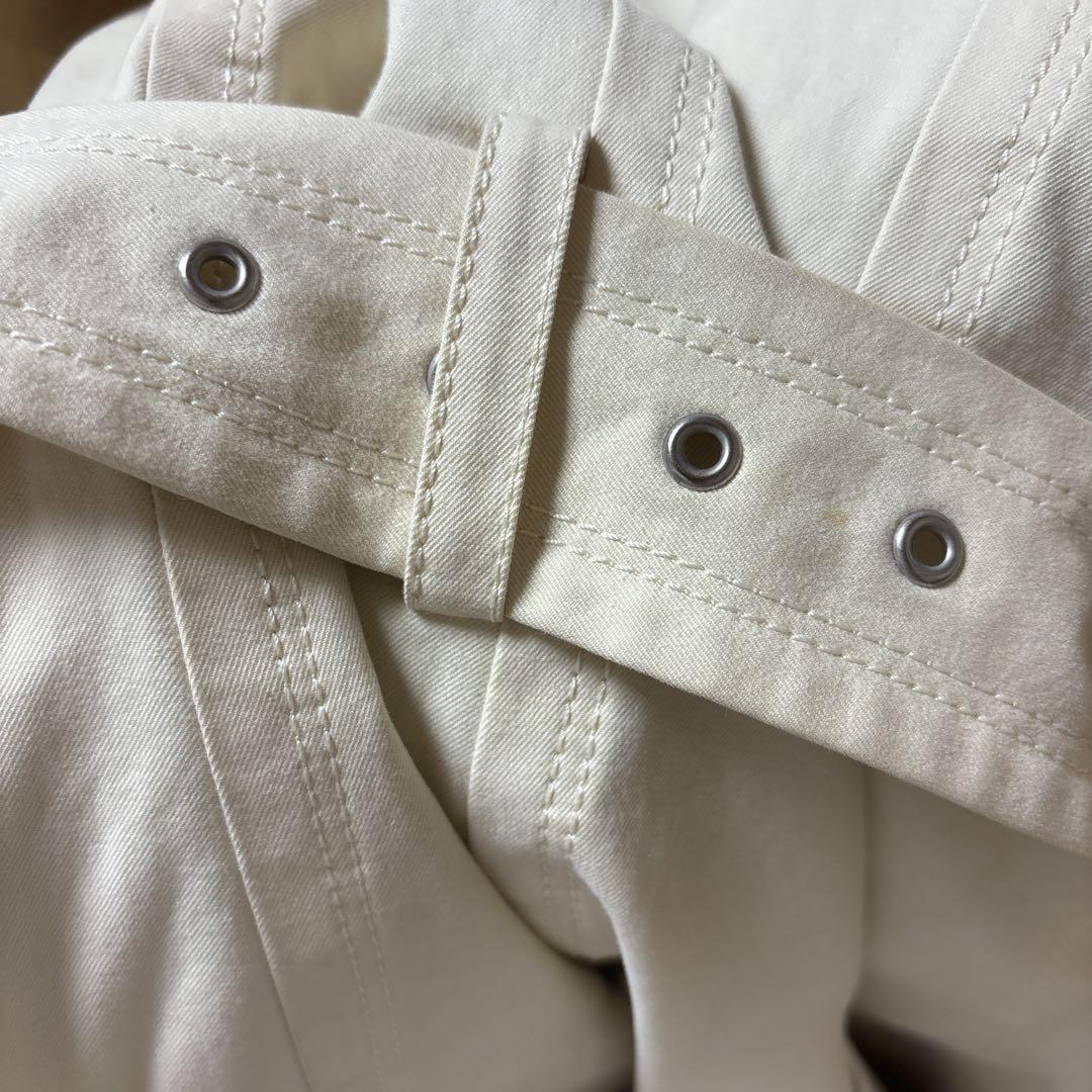 Burberry Blue Label Trench Coat Off-White with Liner Check Pattern Size 38 Women thumbnail 16