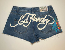 Women's Ed Hardy Jean Short Shorts Size 26