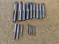 19 P W NEF LH RH Straight 4 Flute Tapered Plug Threading Bottoming Tap Sae Set