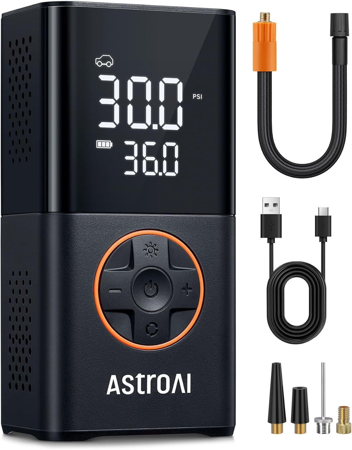 Portable Cordless L7 Tire Inflator with Digital Display for Bikes Cars Motorcycles