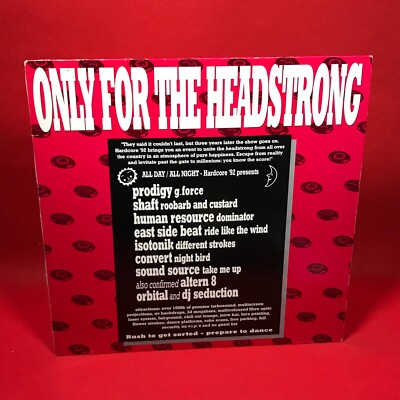 VARIOUS Only For The Headstrong 1992 UK vinyl LP FFRR Prodigy Orbital Isotonik
