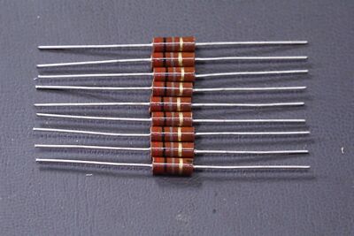Lot of 9 RC1/2201JB Kamaya Carbon Comp Resistor 200 Ohm 5% 1/2W Axial NOS