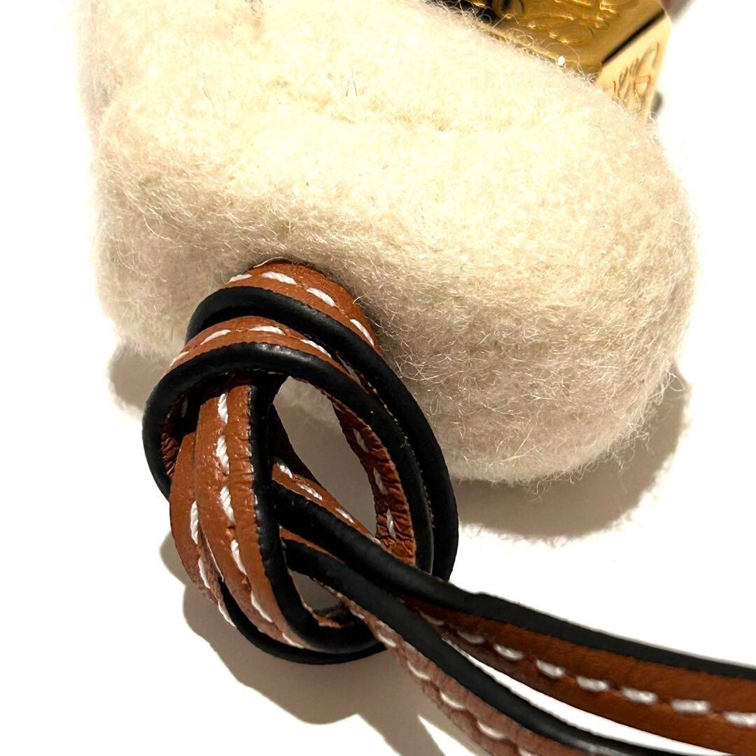 LOEWE puppy dog Bag Charm felt leather fashion goods
