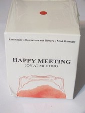 Happy Meeting Joy at Meeting Rose Shaped Mini Massager for Women NIB RED