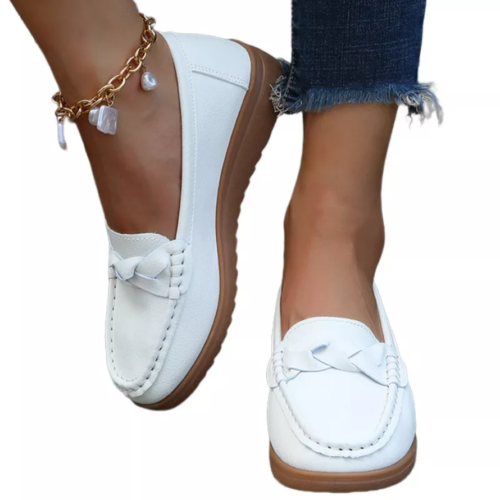Women Lightweight Loafers Driving Flats Casual Walking Slip On Ladies Boat Shoes - Picture 10 of 17