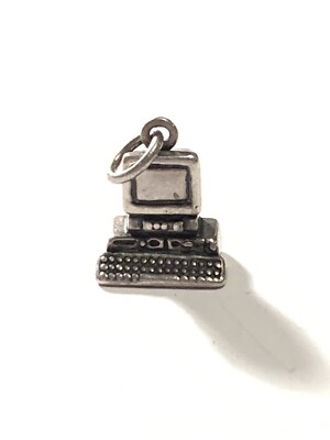 925 Sterling Silver Desktop Computer Charm | eBay