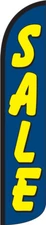 Sale Blue/Yellow Windless Full Sleeve Swooper Flag Feather Banner