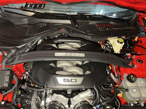 Barra de amarre de motor con soporte de torre de puntal negro para Ford Mustang GT Dark Horse 2014+ - Imagen 2 de 21